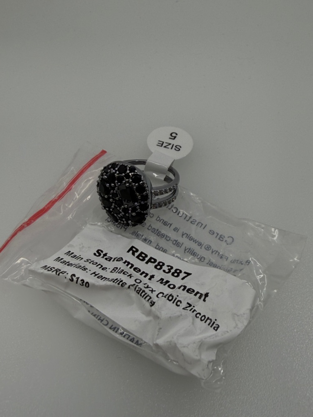 Bomb Party OG Ring- Size 5 Hematite - Picture 2 of 2